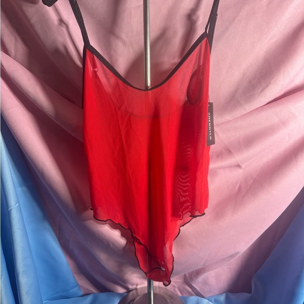 SHEIN Scarlet Sheer Chemise
